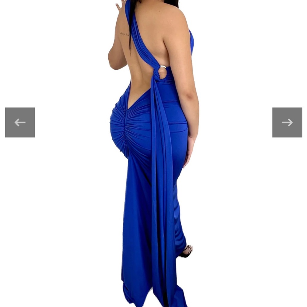 Arielle Ring Maxi open back dress